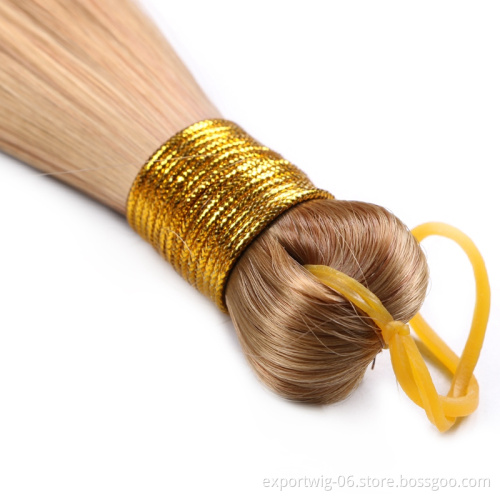 Long Synthetic Silky Straight Braiding Hair Bulk Suppport Customzied Crochet Silky Pony Bone Straight Attachment Hair Extensions